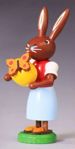 Häsin mit Schmetterling - Fa. Preißler