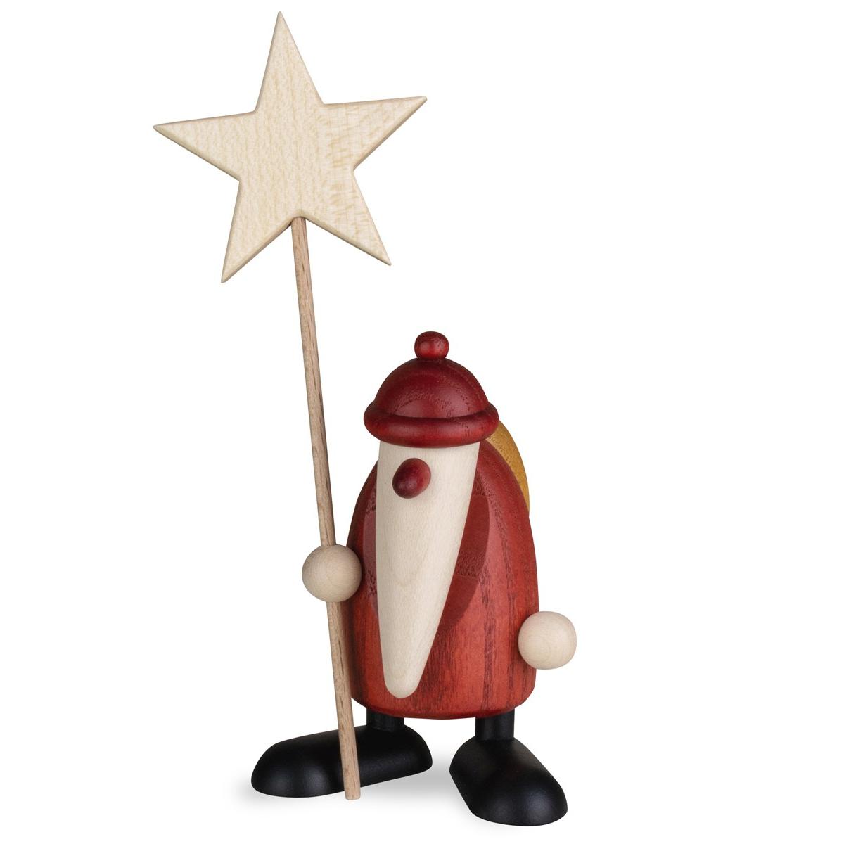 Weihnachtsmann mit Stern