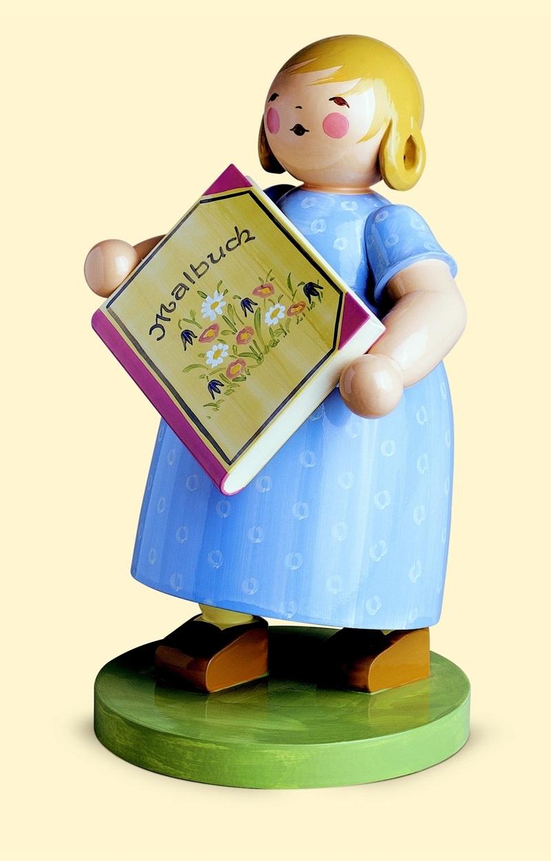 Mädchen mit Malbuch groß - Wendt&Kühn