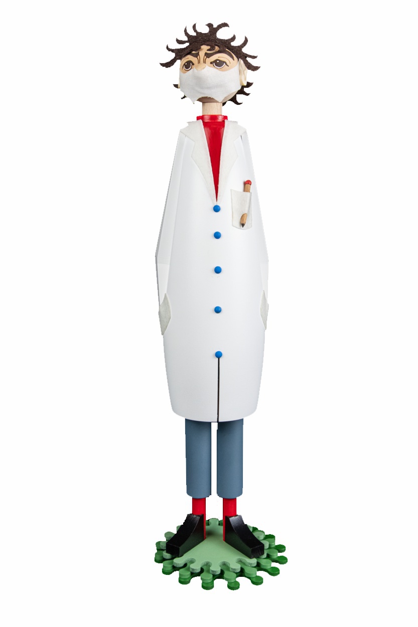 Räuchermann - Virologe XXL 43 cm- Fa. Spielwaren Günther Seiffen Räuchermann - Virologe XXL 43 cm- Fa. Spielwaren Günther Seiffen