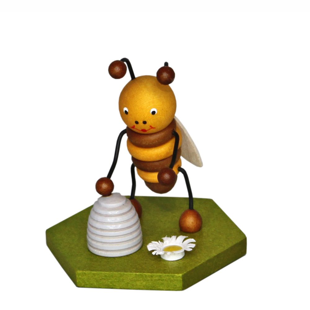 Biene - mit Bienenkorb