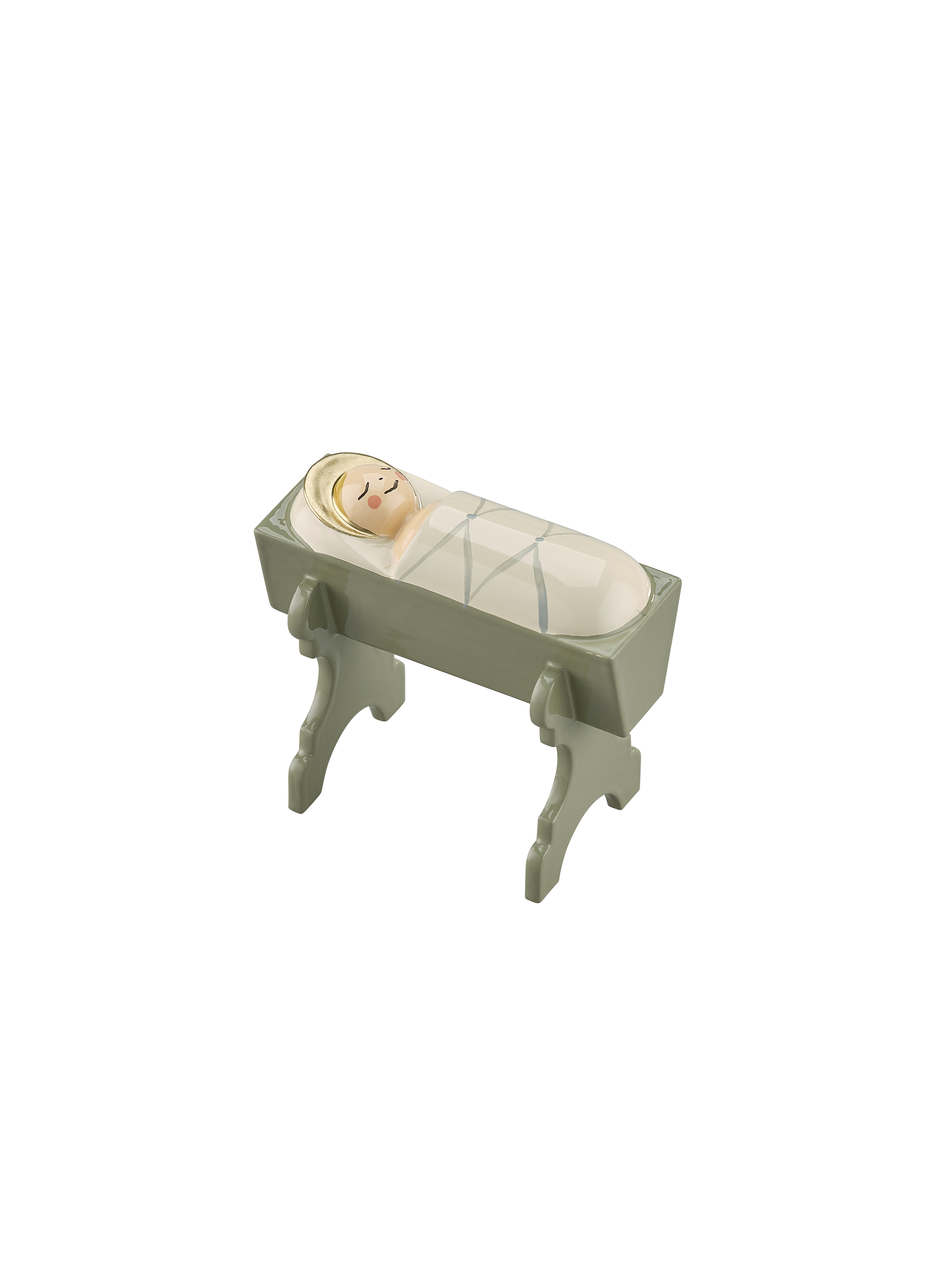 Krippe mit Kind aus Krippenszene - Wendt und Kühn