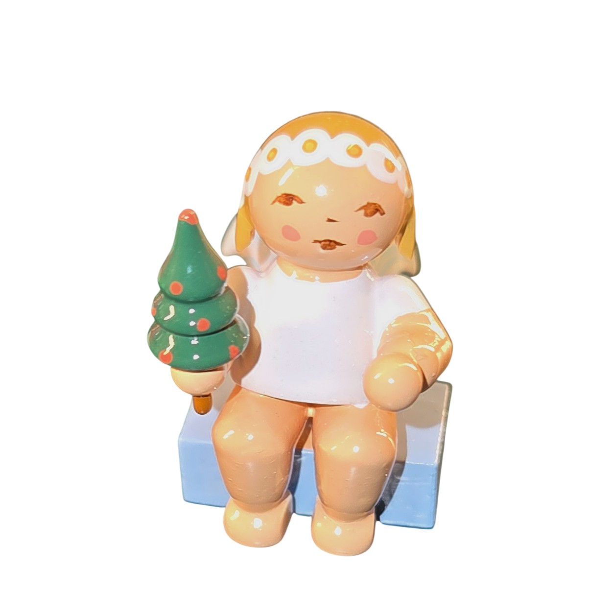 kleiner Margeritenengel mit Bäumchen - aus Adventskalender 2022