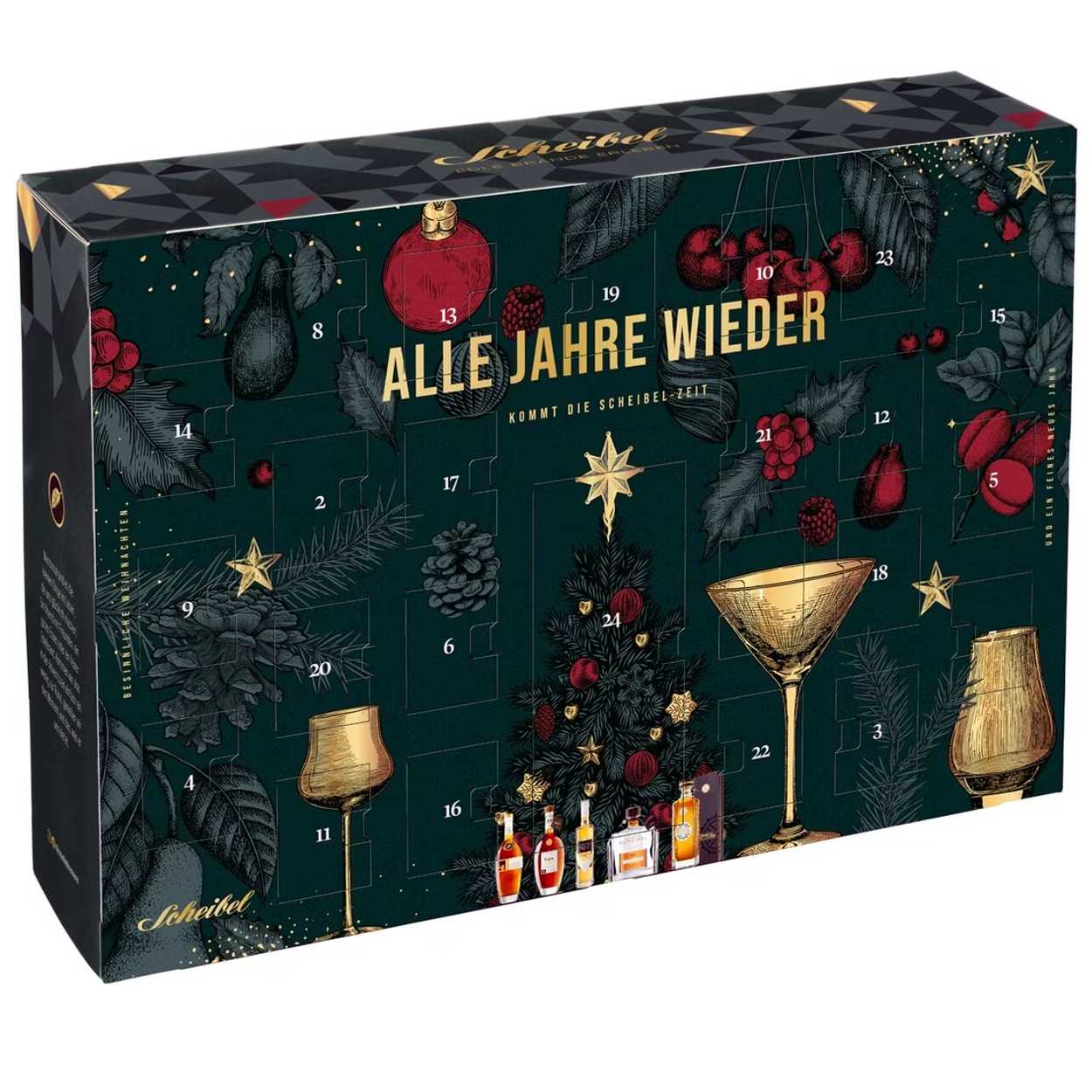 Scheibel Adventskalender - 24 x geistreicher Genuss bis Weihnachten