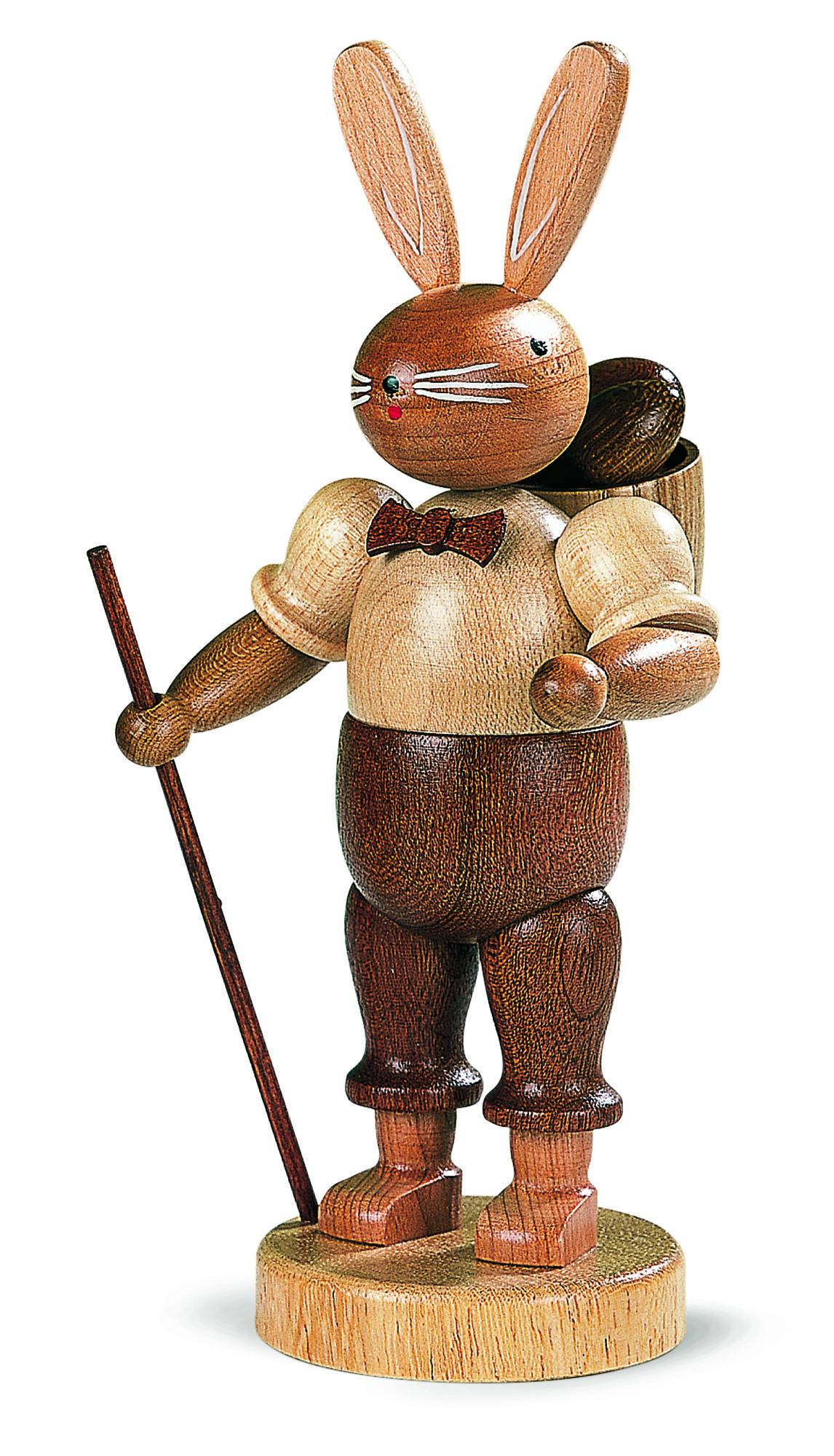 Hasenmann groß mit Korb - natur