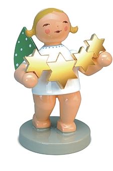 Sternenfänger, Engel mit vergoldeter Sternenkette, Wendt und Kühn - Goldedition