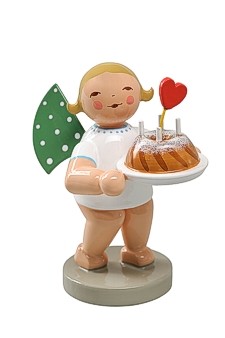 Grünhainichener Engel® - Engel mit Kuchen, Wendt&Kühn - Kuchenengel