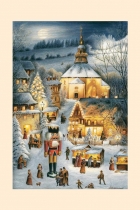 Adventskalender Seiffen mit Nußknacker Adventskalender Seiffen mit Nußknacker