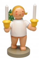 Grünhainichener Engel® 650/157 Engel mit zwei Kerzen, Wendt&Kühn Grünhainichener Engel® 650/157 Engel mit zwei Kerzen, Wendt&Kühn