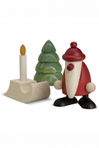 Set 2 - Weihnachtsmann mit Schlitten - 4 cm Set 2 - Weihnachtsmann mit Schlitten - 4 cm