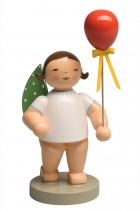 Grünhainichener Engel® mit rotem Luftballon, Wendt&Kühn Grünhainichener Engel® mit rotem Luftballon, Wendt&Kühn
