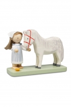 kleines Mädchen mit Pferd 5152 kleines Mädchen mit Pferd 5152