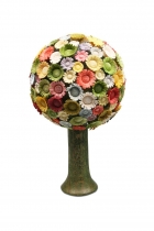 Blütenbaum, bunt, H 7,5 cm, Durchm. 4,5 cm 3218 Blütenbaum, bunt, H 7,5 cm, Durchm. 4,5 cm 3218