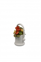 Blumenkorb mit Schmetterling, rot 3215 Blumenkorb mit Schmetterling, rot 3215