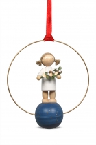 Engel mit Mistelzweig -Weihnachtsschmuck- 6454 Engel mit Mistelzweig -Weihnachtsschmuck- 6454