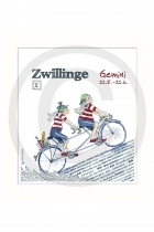   Sternzeichen Passepartout - Zwillinge