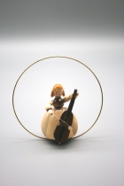 Details-Engel mit Cello im Ring 7 cm - Schaarschmidt