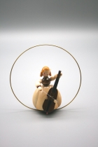 Engel mit Cello im Ring 7 cm - Schaarschmidt Engel mit Cello im Ring 7 cm - Schaarschmidt