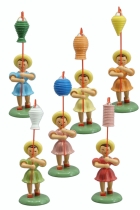 Laternenkinder - farbig 6 Stück - LKF 001-6 Laternenkinder - farbig 6 Stück - LKF 001-6