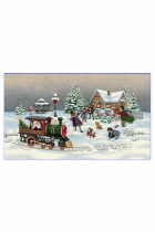 Kissenhülle - einseitiges Design: Eisenbahn - 40x65 cm Kissenhülle - einseitiges Design: Eisenbahn - 40x65 cm