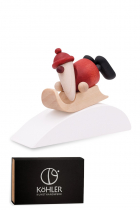 Set 6 - Weihnachtsmann auf Schlitten mit Hügel - 4 cm Set 6 - Weihnachtsmann auf Schlitten mit Hügel - 4 cm