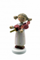 Mädchen mit Stockrosen 5197 Mädchen mit Stockrosen 5197