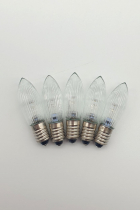 LED-Diodenkerze - Riffelkerze - warmweiß - 55 Volt = 5 Brennstellen LED-Diodenkerze - Riffelkerze - warmweiß - 55 Volt = 5 Brennstellen