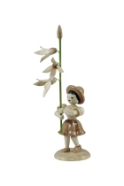 Details-Blumenkind - natur Forsythie  Faltenrock - BK 025