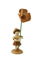 Blumenkind - natur Mohnblume Faltenrock - BK 028 Blumenkind - natur Mohnblume Faltenrock - BK 028