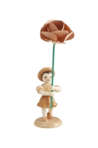Blumenkind - natur Pfingstrose Faltenrock - BK 032 Blumenkind - natur Pfingstrose Faltenrock - BK 032