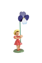 Blumenkind - farbig Stiefmütterchen Faltenrock - BKF 018 Blumenkind - farbig Stiefmütterchen Faltenrock - BKF 018