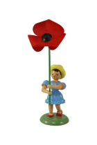 Blumenkind - farbig Mohnblume Faltenrock - BKF 028 Blumenkind - farbig Mohnblume Faltenrock - BKF 028