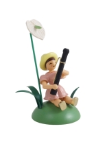Blumenkind sitzend - farbig Anthurie/Fagott Faltenrock - BKS 031 Blumenkind sitzend - farbig Anthurie/Fagott Faltenrock - BKS 031
