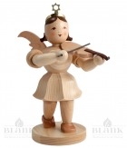 Faltenrockengel mit Violine - 20 cm - natur - EKM 011