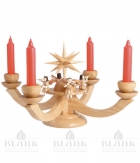 Adventsleuchter mit 4 sitzenden Faltenrockengeln - LE 050 Adventsleuchter mit 4 sitzenden Faltenrockengeln - LE 050