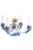 Adventsleuchter mit 4 Engel sitzend farbig BLANK - LEF 050 Adventsleuchter mit 4 Engel sitzend farbig BLANK - LEF 050