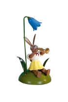 Osterhase farbig - farbig Glockenblume/Trompete  Faltenrock - OHS 003