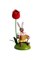 Details-Osterhase farbig - farbig Tulpe/Harmonika  Faltenrock - OHS 016