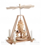 Tischpyramide mit Spanbaum und 3 Faltenrockengeln - PK 005 Tischpyramide mit Spanbaum und 3 Faltenrockengeln - PK 005