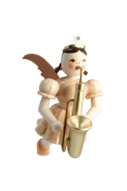 Schwebengel - natur Saxophon  Faltenrockengel - SE 023