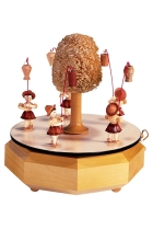 Spieldose mit 5 Laternenkindern - natur - SP 003 Spieldose mit 5 Laternenkindern - natur - SP 003