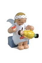 kleiner Margeritenengel von Wendt & Kühn - sitzend mit Puppe kleiner Margeritenengel von Wendt & Kühn - sitzend mit Puppe