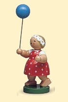 Mädchen mit Luftballon - Wendt und Kühn - aus Kinderzug Mädchen mit Luftballon - Wendt und Kühn - aus Kinderzug