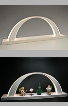 kleiner LED-Schwibbogen weiß - Weihnachtsständchen kleiner LED-Schwibbogen weiß - Weihnachtsständchen