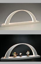 kleiner LED-Schwibbogen weiß - Hausmusik kleiner LED-Schwibbogen weiß - Hausmusik
