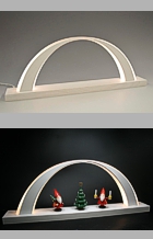 Details-kleiner LED-Schwibbogen weiß - Wichtel