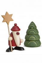 Set 5 - Weihnachtsmann mit Stern - 4 cm Set 5 - Weihnachtsmann mit Stern - 4 cm