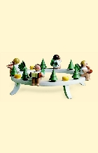 Tischaufsatz, Wendt & Kühn, mit Engeln und 4 Tüllen - Adventskranz Tischaufsatz, Wendt & Kühn, mit Engeln und 4 Tüllen - Adventskranz