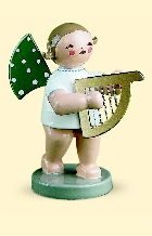 Grünhainichener Engel® 14b kleine Harfe, Wendt & Kühn Grünhainichener Engel® 14b kleine Harfe, Wendt & Kühn