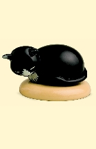 Details-schwarze Katze von Wendt und Kühn, liegend
